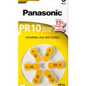 PR 10 Pilas Panasonic Audifono