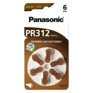 PR 312 Pilas Panasonic Audifono