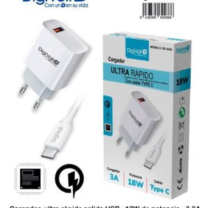 QC 2450 Cargador 18W TYPE C