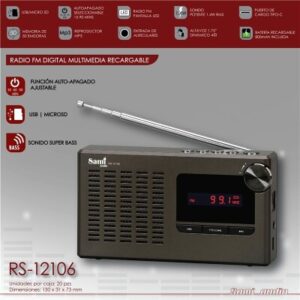 RS-12106/33 RADIO SAMI RECAR/DIGITAL/SLEEP